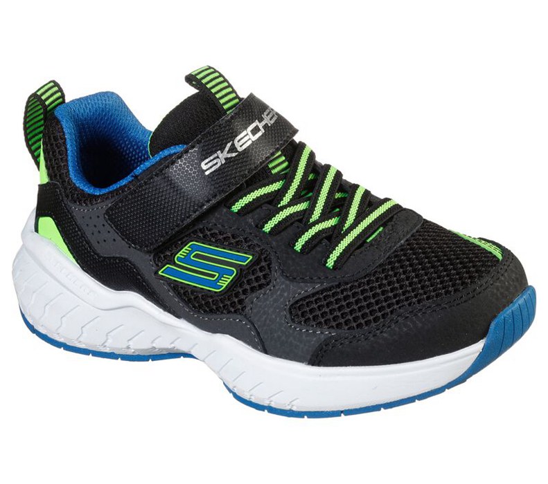 Skechers Power Sonic - Anorzo - Boys Sneakers Black/Light Green [AU-FK5172]